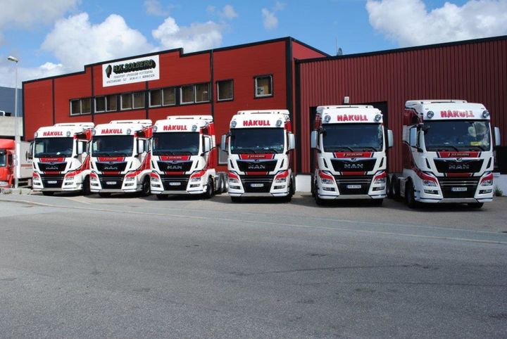 H.K. Solberg Transport seks nye MAN TGX 26.580 går i internasjonal transport for Håkull.