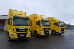 RST Logistic AS har kjøpt tre nye skapbiler av MAN Truck & Bus. Disse er med all sannsynlighet Norges første volumsett med HydroDrive hydrostatisk forhjulsdrift.