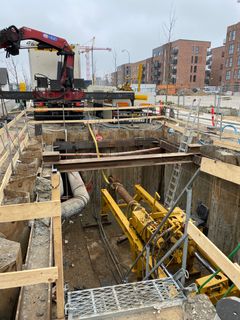 Gravearbejde i bydelen Kirkebjerg