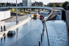 Oversvømmet Helsingørmotorvej