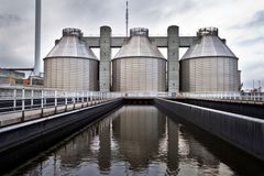 Billede af Lynetten Renseanlæg, hvor der er et stort biogasanlæg.