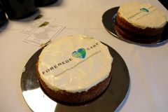 Der var til lejligheden produceret nogle særlige kager til åbningsreceptionen af Ringstedhave Neurorehabiliteringscenter.