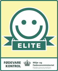 Fødevarestyrelsen logo for Elite-smileyen
