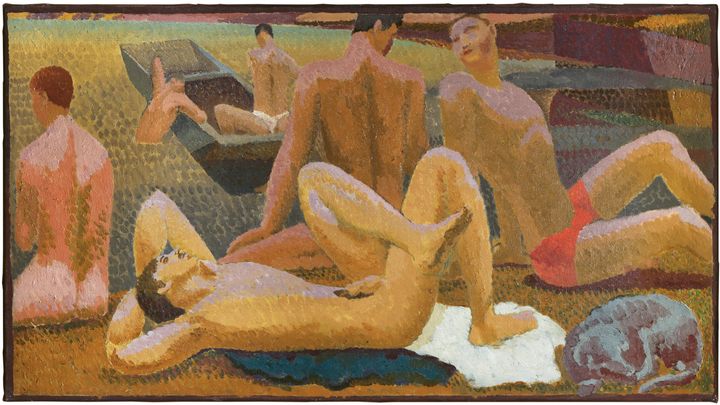 Duncan Grant (1885-1978), Bathers by the Pond, 1920-1921, Pallant House Gallery, Chichester. PR foto ifm. Bloomsbury-gruppen på Nivaagaards Malerisamling