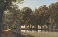 Janus la Cour, Et bassin i Villa d’Estes have, Tivoli, 1899. SMK - Statens Museum for Kunst. © SMK Foto, Jakob Skou-Hansen