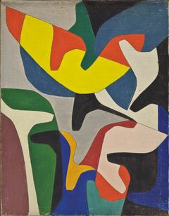 Richard Winther, Billede med standardiserede proportioner, 1949. Fuglsang Kunstmuseum. Foto © Richard Winther; Ole Akhøj