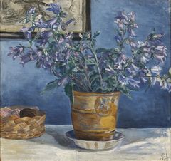 Christine Swane, Campanula i potte, 1903, Johannes Larsen Museet