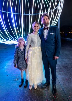 Lina & Frederik Hougs med deres ældste datter.