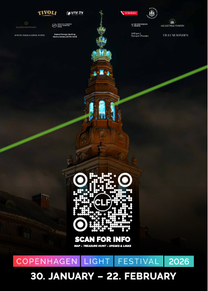 Årets plakat er lavet af Tivoli´s design team i samarnejde med Copemhagen Light Festival.