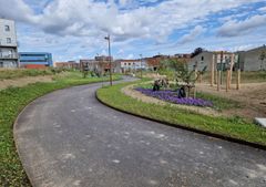 Der arbejdes intenst på at gøre Banebyparken klar til indvielsen den 18. august.