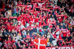 Rød-hvid jubel på Viborg Stadion, da kvindelandsholdet i september slog Tyskland 2-0