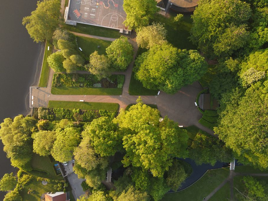 Borgvold i Viborg er et godt eksempel på et bynært grønt område. Foto: Lasse Hagen.