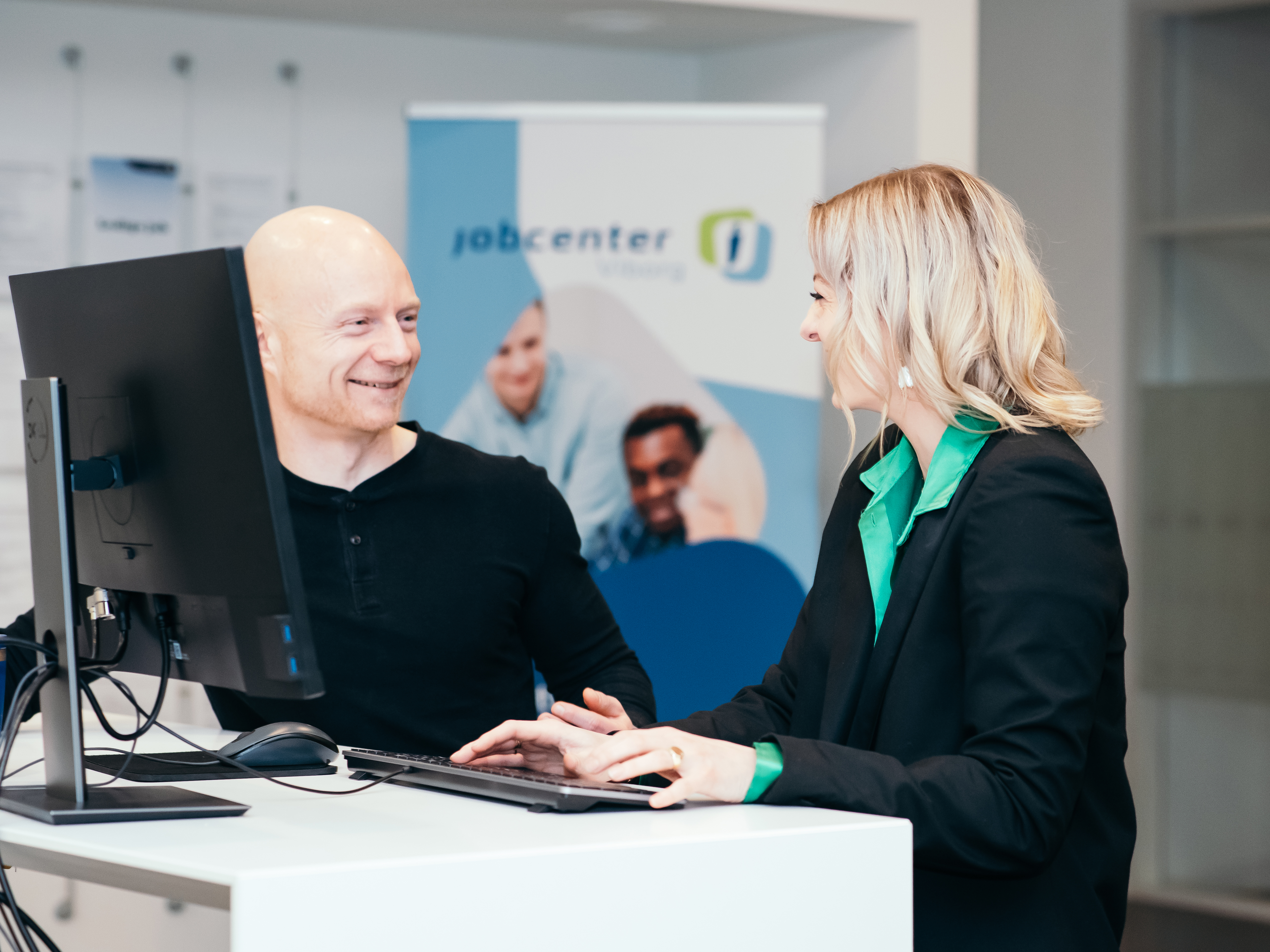 Medarbejdere i Jobcenter Viborg, Viborg Rådhus / Foto: Olga Grigorenko, Viborg Kommune