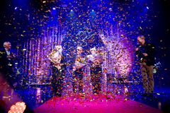 Konfettiregnen ville ingen ende tage, da de tre første legender blev fejret ved Sportsgalla 2024. Den 20. januar afsløres det, hvilke nye navne, der optages i den eksklusive klub af ”Viborg Legender” / Foto: Johnny Pedersen