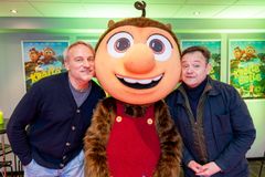 Skuespillerne Rasmus Botoft og Troels Malling deltog også i premieren I Viborg. De har begge lagt stemmer til filmen.