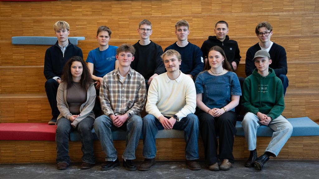 Viborg Ungebyråd 2026 / Øverst fra venstre: Asger Lundsgaard Fleng, Theodor Hansen, Laurits Refstrup Richtendorff, Jeppe Goul Jensen, Magnus Kienke Ruby, Ludvik Bjørkum / Nederst fra venstre: Maria Nielsen, Magnus Vorre, Sejr Refsgaard Knudsen, Maja Madsen, Christian Emil Hansen / Mangler på billedet: Benjamin Vad, Mathias Alfred Bjerglund, Tobias Frandsen og Marcus Bredahl-Bowen / Foto: Irene Morberg Skovengaard, Viborg Kommune