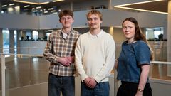 Viborg Ungebyråds forpersonskab 2026. Fra venstre: Magnus Vorre, Sejr Refsgaard Knudsen og Maja Madsen / Foto: Foto: Irene Morberg Skovengaard, Viborg Kommune