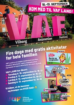 DR’s Børste, Wulffmorgenthalers Femlinger, Vitello og en masse gratis aktiviteter indtager VAF Land.