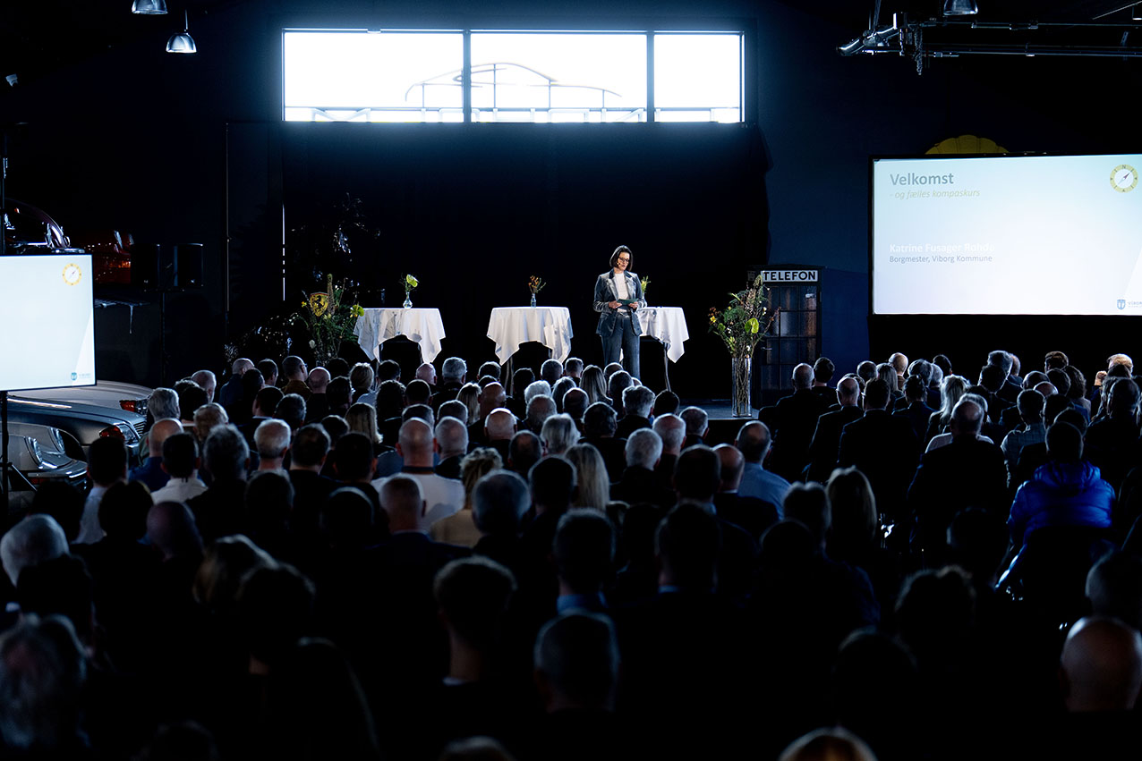 Lindholm Collection skabte de gode rammer for erhvervstopmødet i marts. Denne gang går turen til Grundfos, hvor fokus er på infrastruktur og arbejdskraft. Foto: Niels Åge Skovbo.