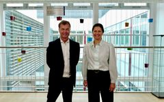 Borgmestrene i Skive Kommune og Viborg Kommune, Alfred Brunsgaard og Katrine Fusager Rohde, glæder sig til at byde velkommen til Byplanmødet 2027. Foto: Jesper Aagaard, Earvox.
