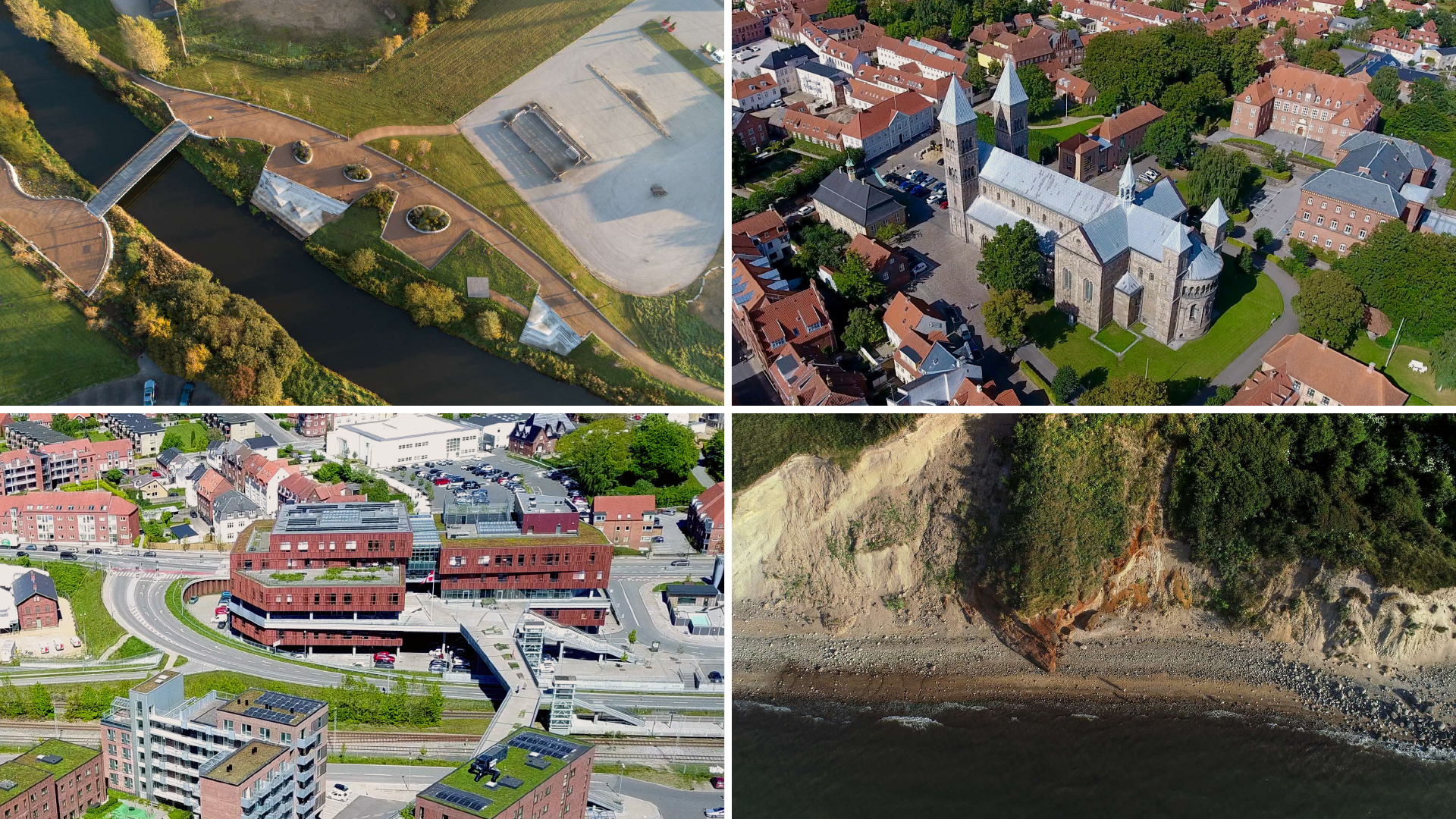 Der er mange spændende steder, som fx en planlægger vil kunne tænke sig at besøge i Viborg Kommune og Skive Kommune. Collage: Viborg Kommune, Skive Kommune, Jeppe Knudsen, Jesper Aagaard/Earvox.