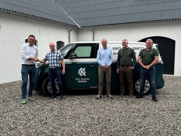 Fra venstre: Peter Frandsen (InstallatørGruppen), Jan Iversen (Gunnar Kristensen VVS), Henrik Rasmussen (InstallatørGruppen), Bjarne V. Lauridsen (Gunnar Kristensen VVS), Morten Thomsen (Gunnar Kristensen VVS)