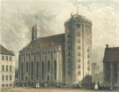 Koloreret kobberstik i Rundetaarns samling