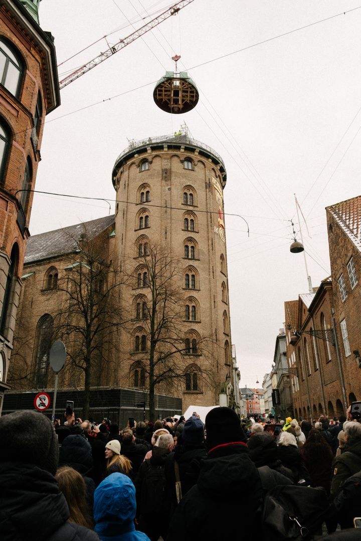 Observatoriekuplen svæver over Rundetaarn.