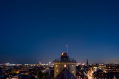 Rundetaarn med åbent observatorium