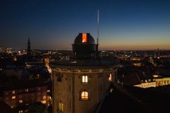 Rundetaarn med åbent observatorium