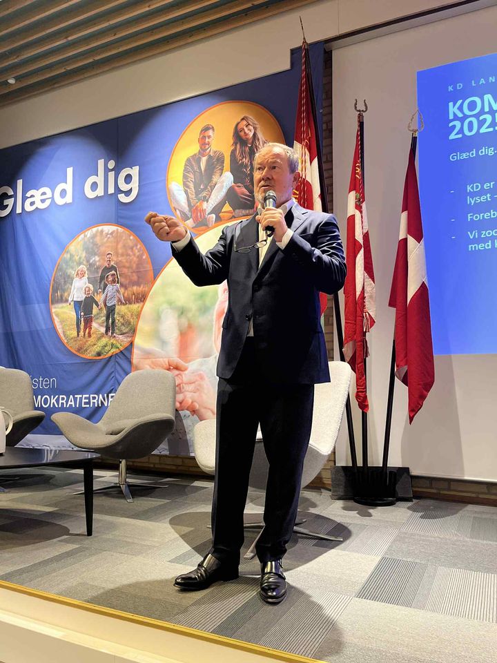 Jeppe Hedaa på årets landsmøde i Middelfart