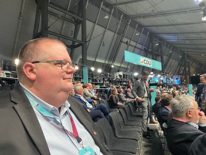 Niclas Aarestrup var inviteret som gæst til CDU's landsmøde i Stuttgart i sidste måned