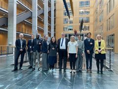 Delegationen i den tyske Forbundsdag forud for møder der