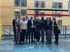 Delegationen i Forbundsdagen efter møde med Marc Biadacz, formand for CDU/CSU arbejdsgruppen for Arbejds- og socialområdet