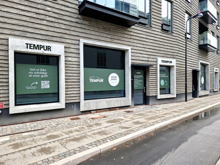 TEMPUR Sleep Store på Bohrsgade 28 i Carlsberg Byen