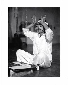 Shoemaker’s Assistant, 1976, performance at De Appel, Amsterdam. Courtesy of Alison Knowles.