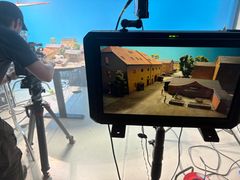 Behind the scenes - miniaturemodel af Pusher Street i brug