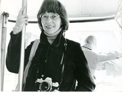 En ung Julie Rønnow fotograferet af sin 12 årige datter