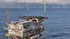 Offshore-Umspannstation in Borkum Riffgrund 1