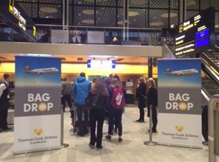 Op til efterårsferien åbner Thomas Cook Airlines ekstraordinært for check in aftenen før til fredagens og lørdagens flyvninger.