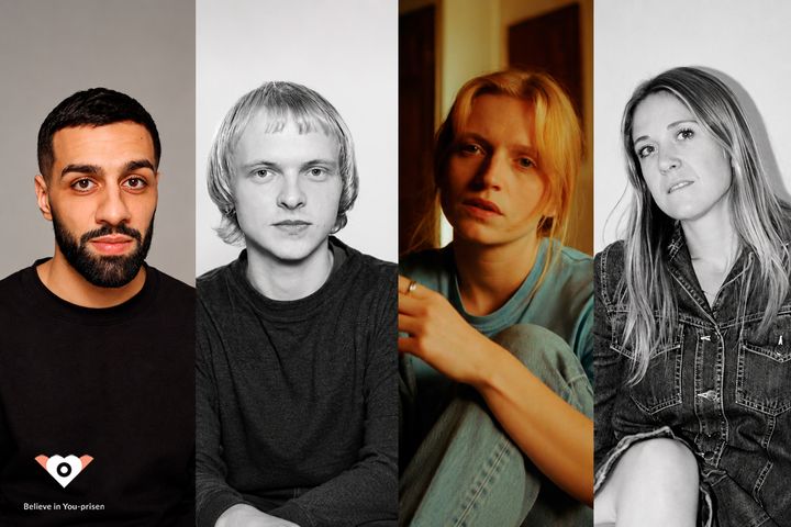 Skuespillerne Clara Dessau, Thorbjørn Hedegaard og Soheil Bavi samt filminstruktør Emilie Thalund modtager årets Believe in You-priser