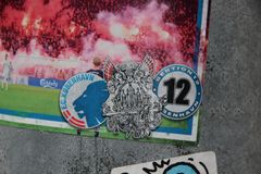 Byvåbnet bliver også brugt af foreninger, fodboldklubber og festivaller fra København. Her på klistermærke for fodboldklubben F.C. Københavns fansektion ”Sektion 12”.
