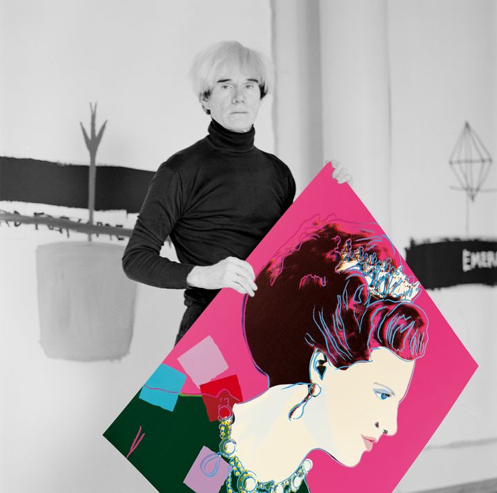 Andy Warhol med portrættet af dronning Margrethe