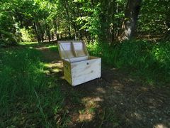 Ved ruterne i Hjermind og Undallslund er der mulighed for at tænde bål - Naturskolen Viborg stiller bålrister og bålpande til rådighed.