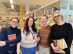 Bibliotekarerne Anette, Jeanne, Charlotte og Kathrine fra Viborg Bibliotekerne