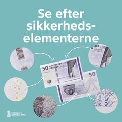 Som den sidste seddel i den nuværende seddelserie er 50-kronesedlen nu blevet sikkerhedsopgraderet. Farver og billeder på sedlerne er de samme som før, men der er kommet nye sikkerhedselementer til, som gør sedlerne endnu sværere at forfalske.