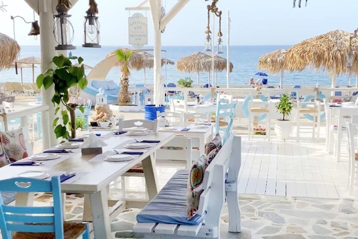 Foto fra Sonio Beach. Det nye Apollo Mondo Local i Platanias på Kreta,