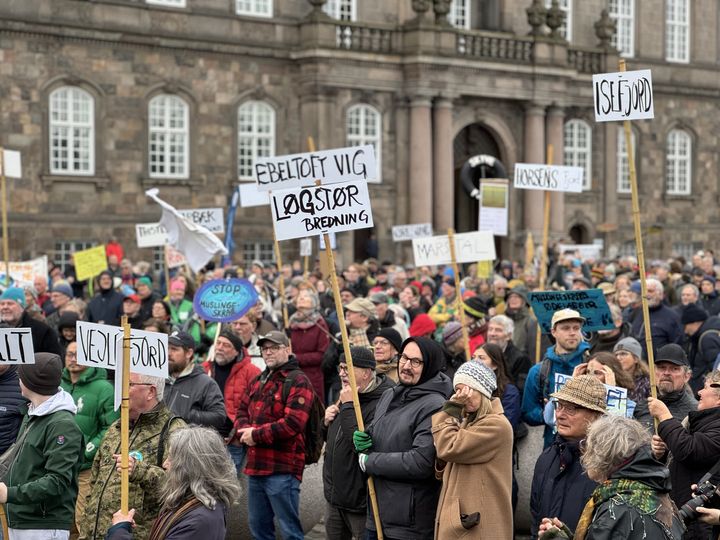 Repæsentanter fra mere end 30 fjorde og kyster var repræsenteret til demonstrationen