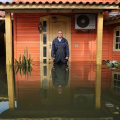 Valdemir Estran var en af de tusindvis af brasilianere, der fik sit hjem oversvømmet under de værste oversvømmelser i Brasilien i 80 år. Rio Grande do Sul, 26. maj 2024.