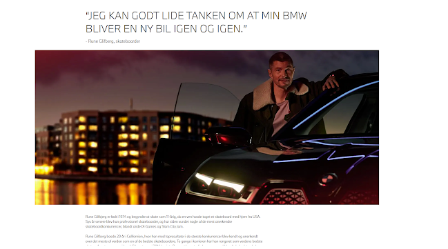 Eksempel fra BMW's reklamekampagne fra 2022